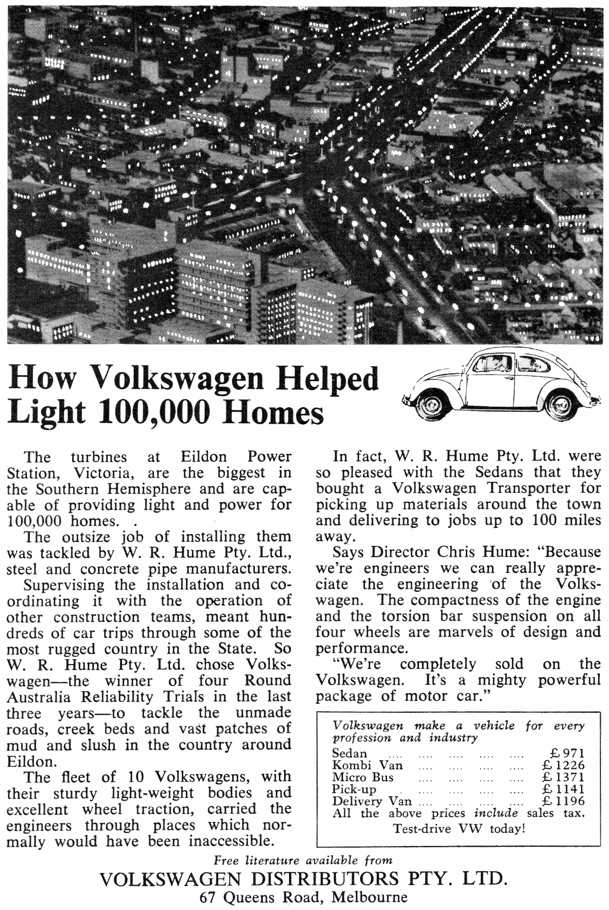 1958 Volkswagen Beetle Helped Light 100,000 Homes